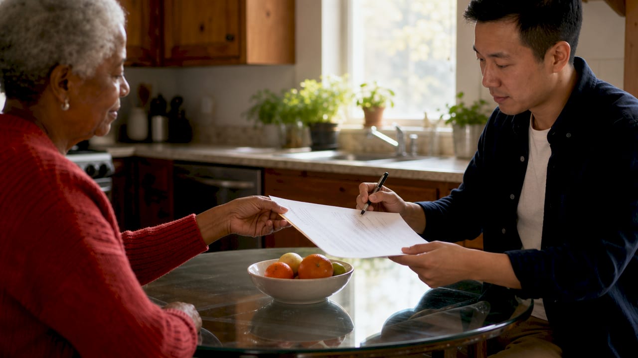 What Is Contested Divorce? A Clear Guide for You Hands exchanging appraisal report in divorce discussion