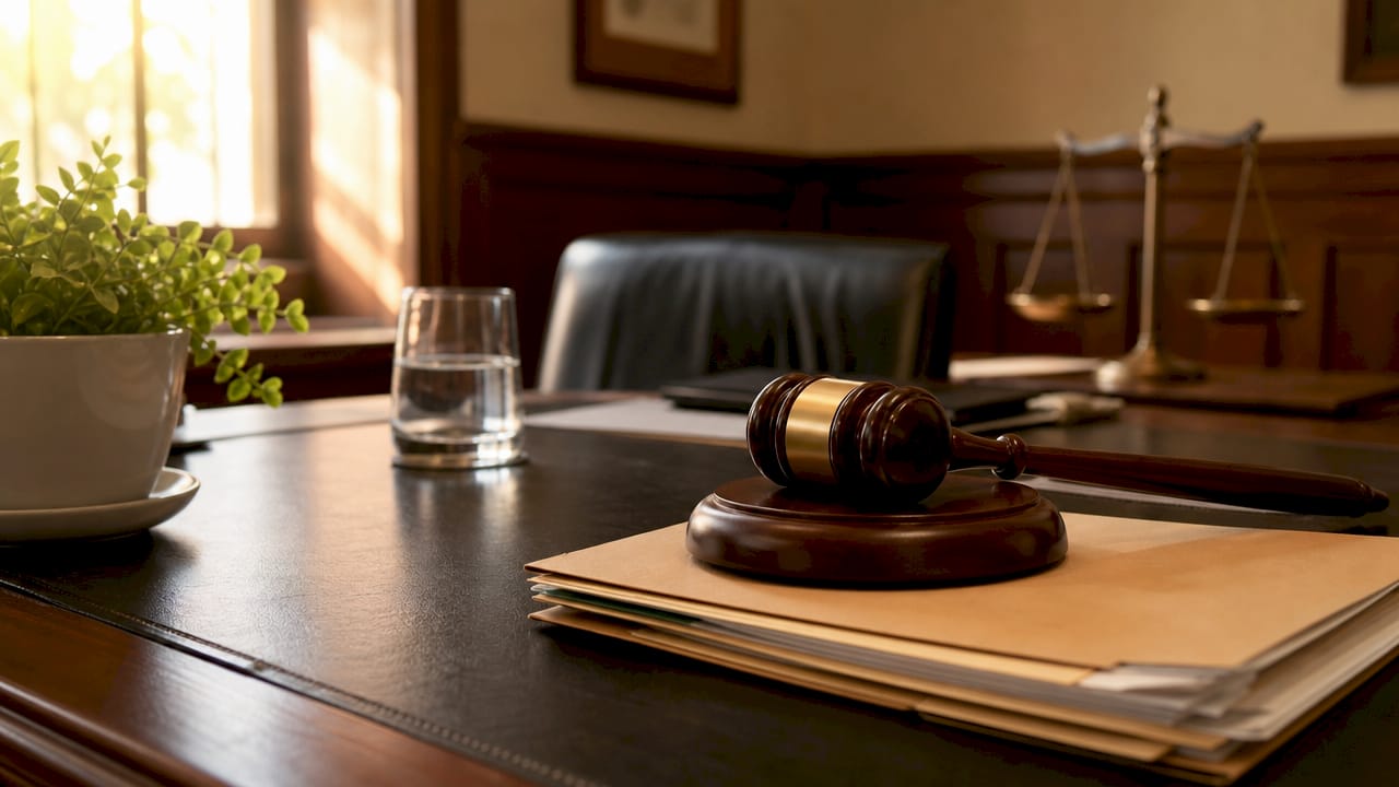 How the Criminal Defense Process Works: A Clear Guide Overhead courtroom view during arraignment phase