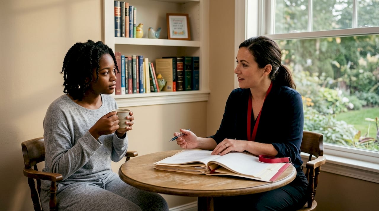 Domestic Violence Charge Defense Strategy: 2026 Guide Client and attorney discussing self-defense strategy