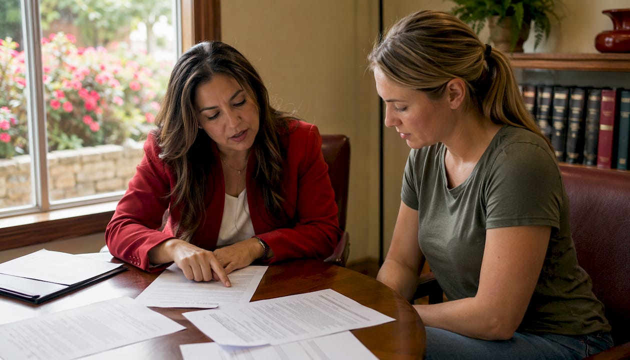 Attorney advising military parent on custody rights