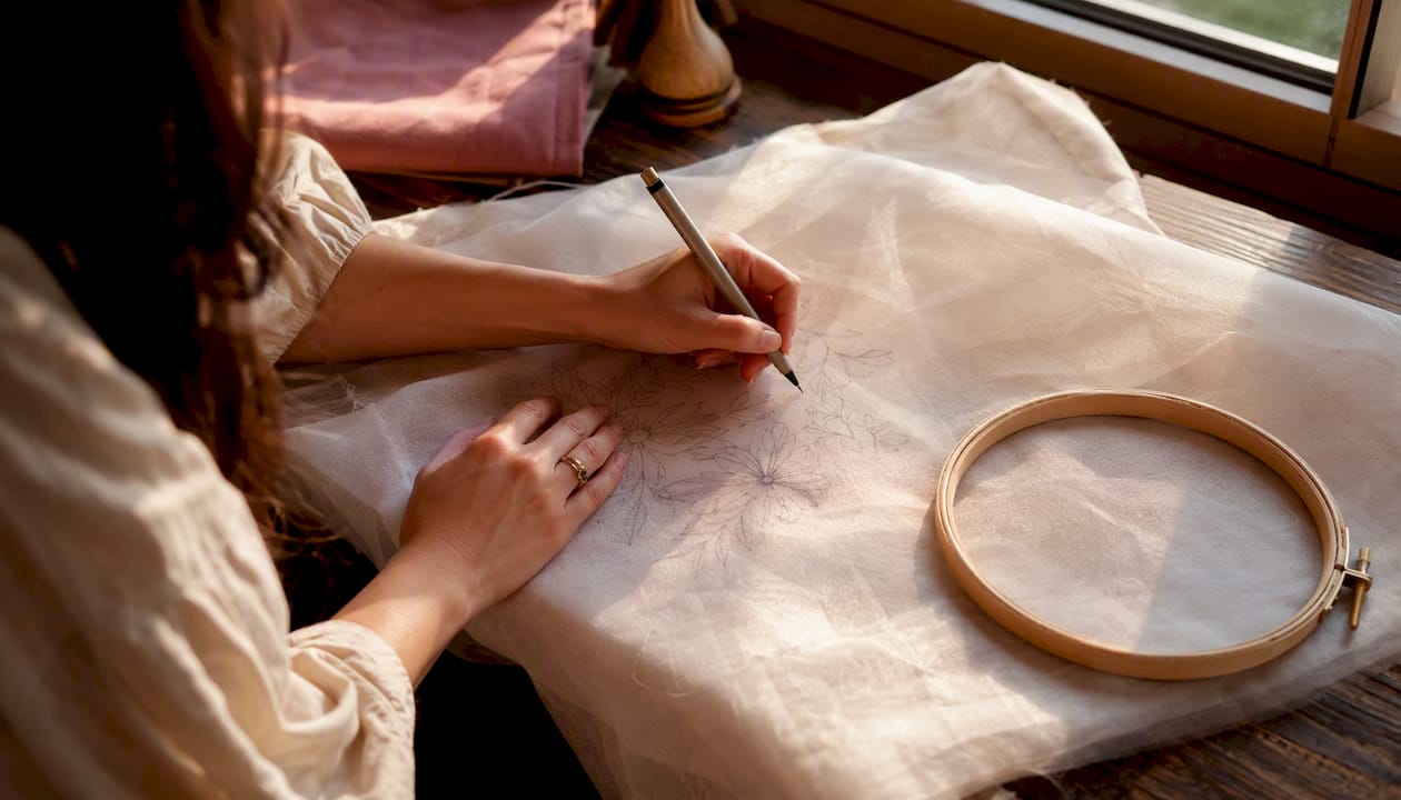 How to Transfer an Embroidery Pattern to Fabric