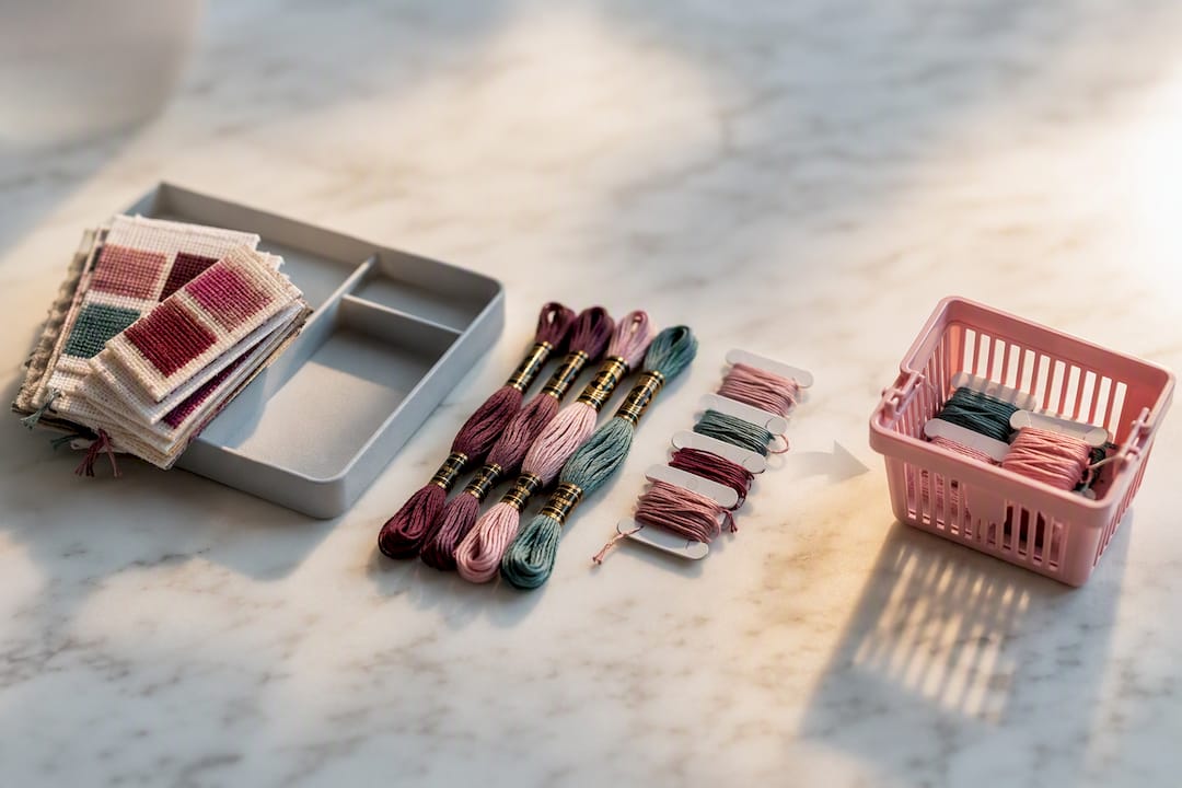 Illustration of floss inventory comparison process