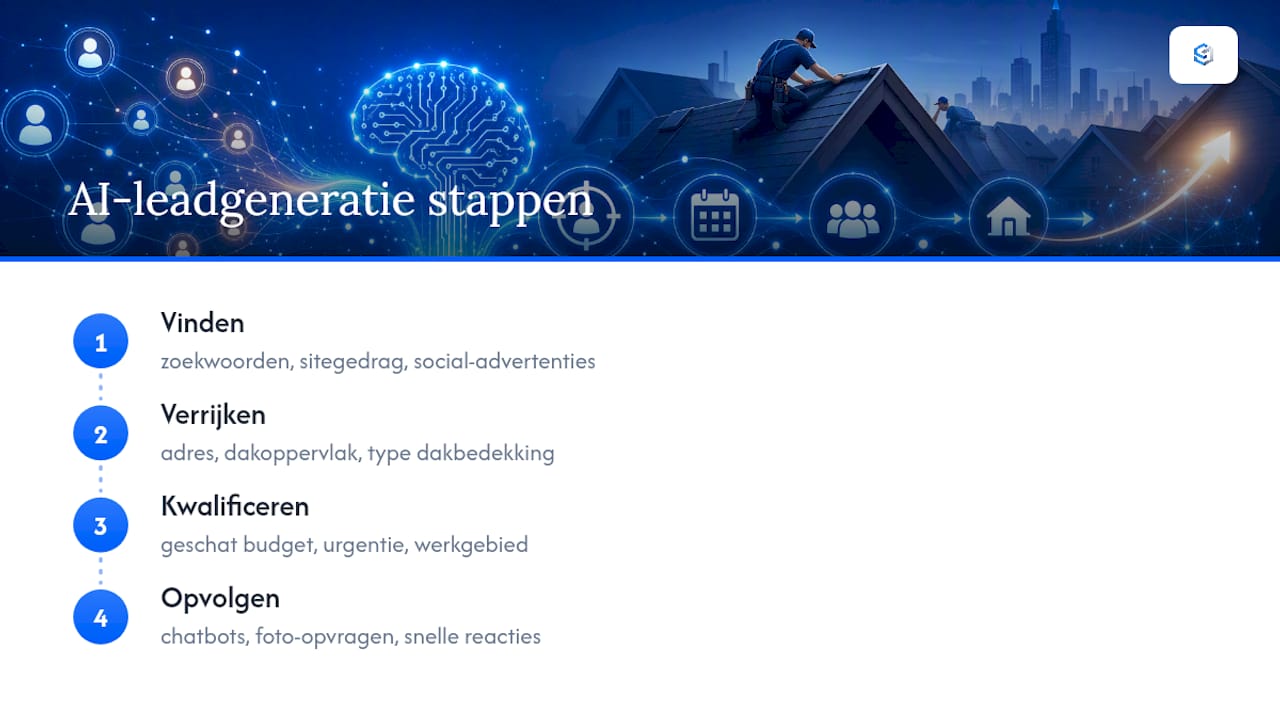 Vier stappen van AI-leadgeneratie
