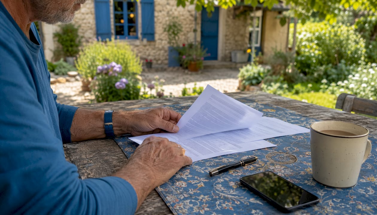 Hands reviewing campsite legal documents