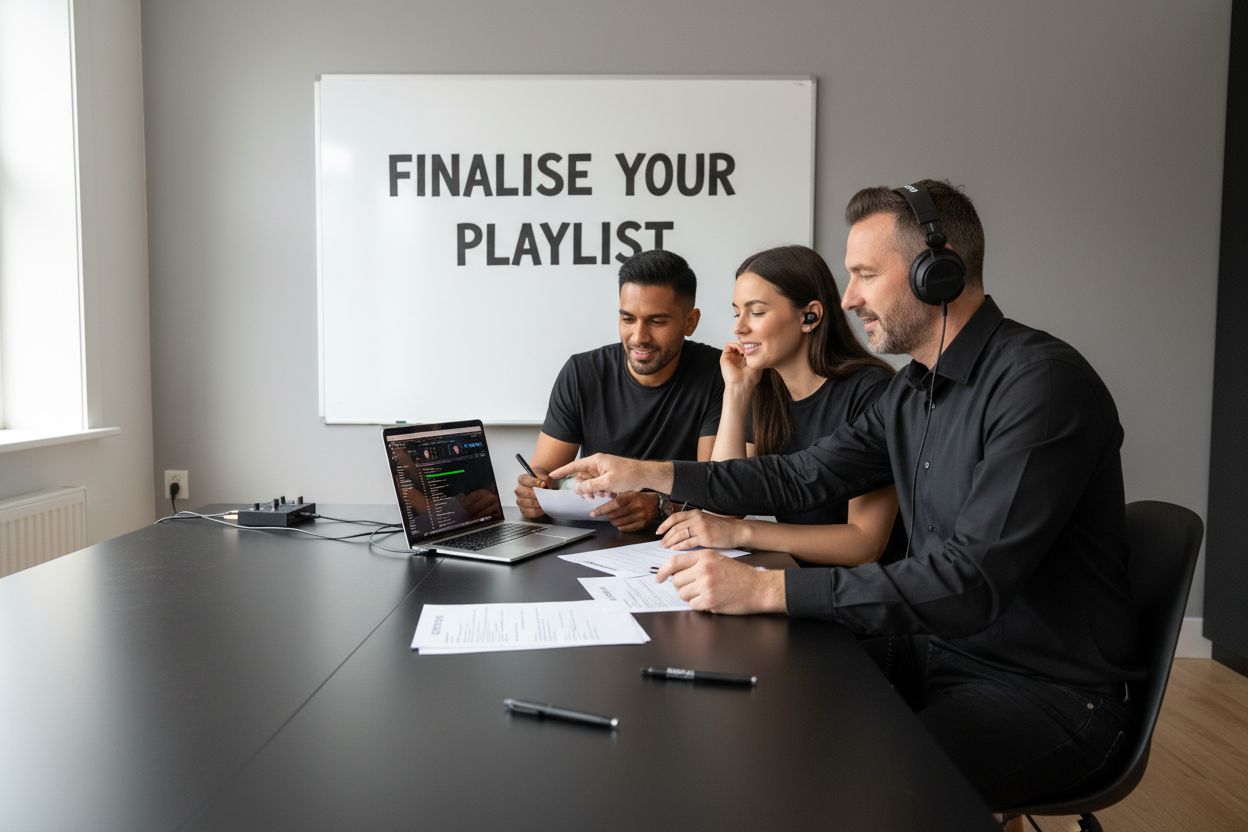 How To Pick Wedding Music: A Step-By-Step Guide 2 finalise wedding playlist