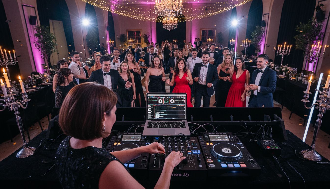 wedding dj setup