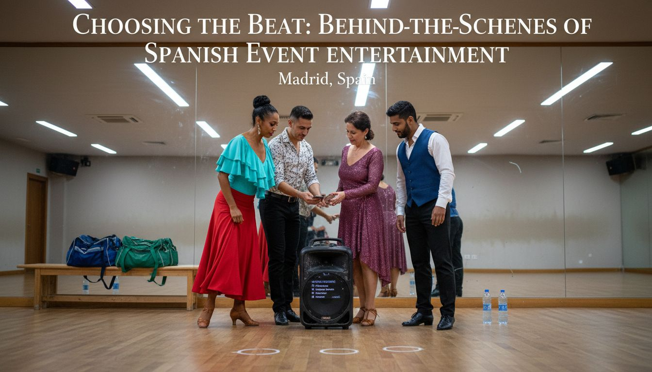 Dancers choosing salsa style in studio