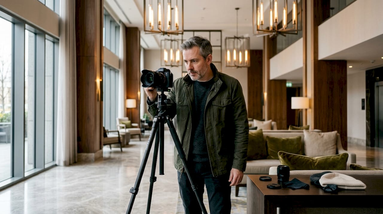Hotel photographer capturing bedroom diversity photos