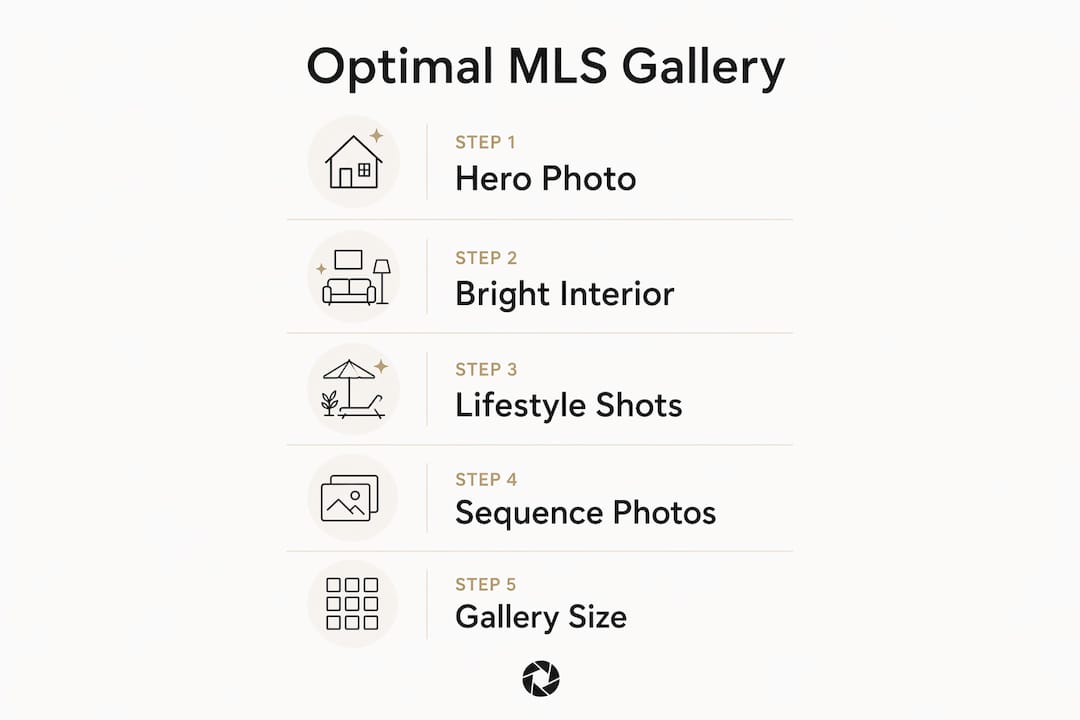 Infographic on optimal photo usage for MLS listings