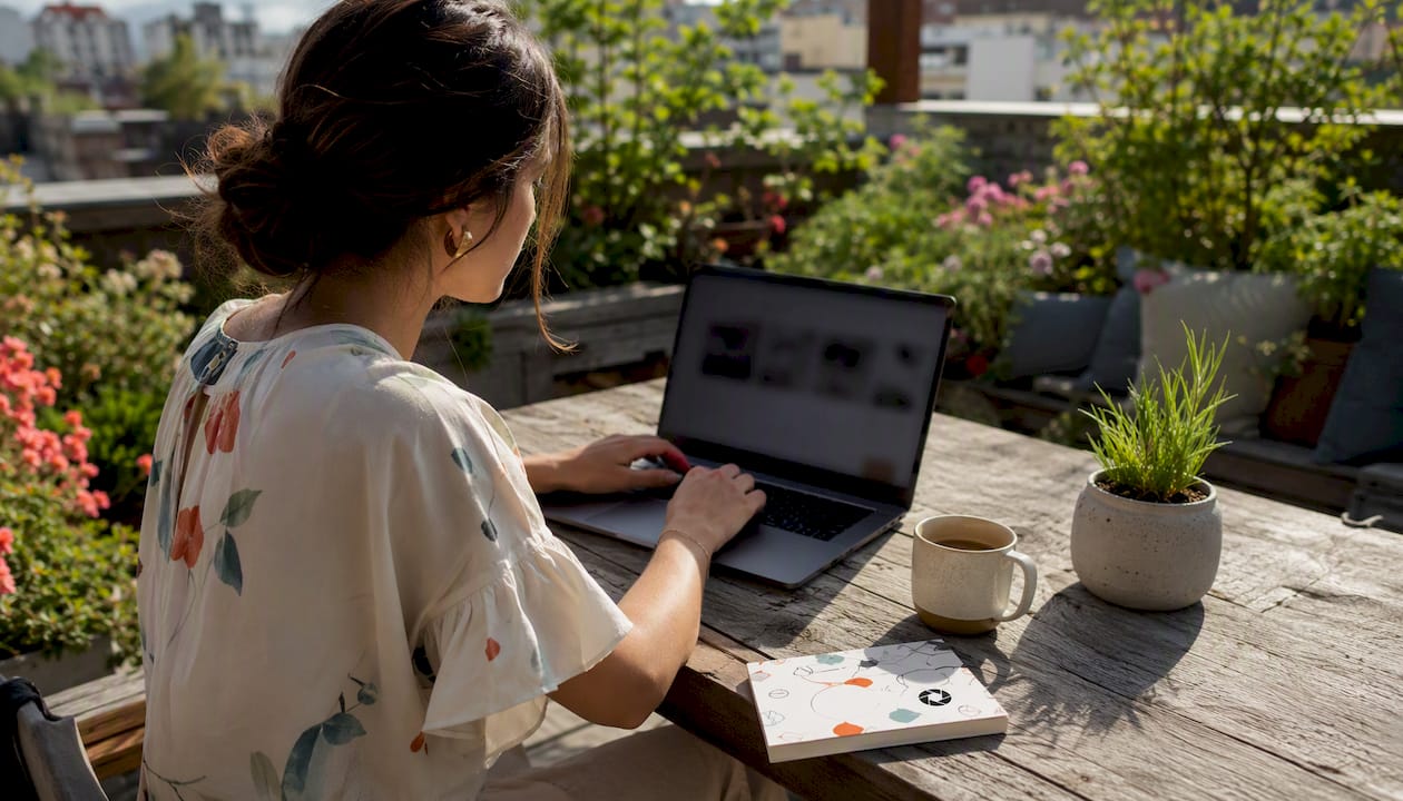 Property manager checking hero thumbnail on booking site