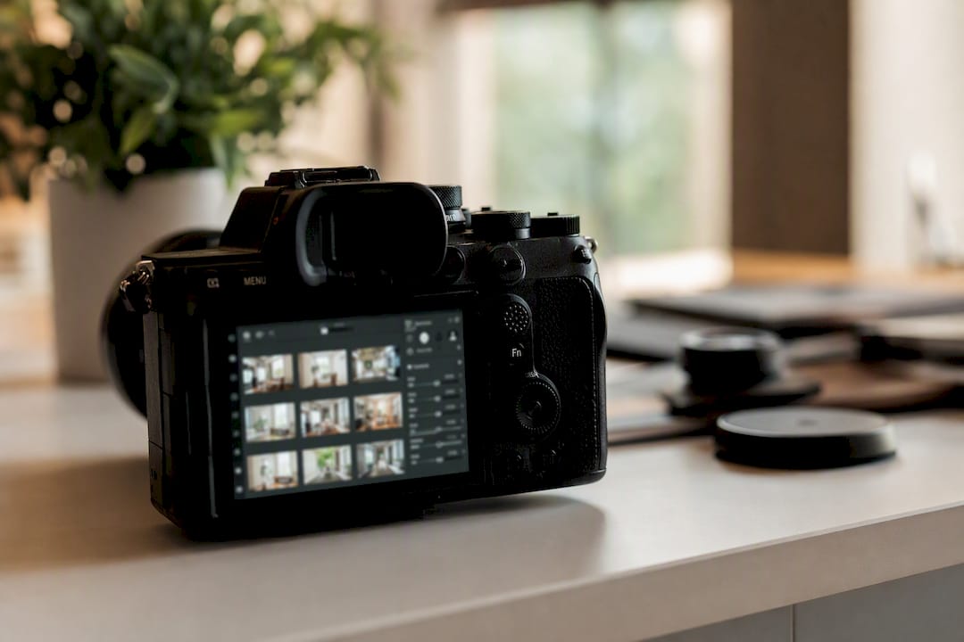 Camera screen showing batch editing presets