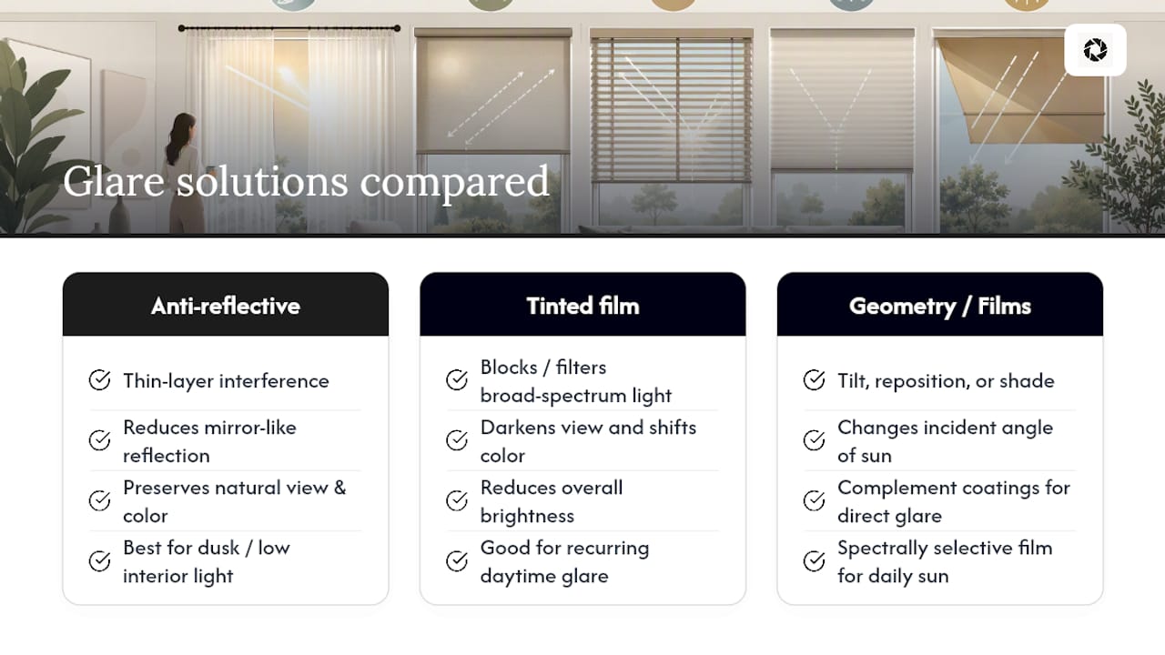 Do Anti-Reflective Coatings Actually Work on Windows? — overview diagram