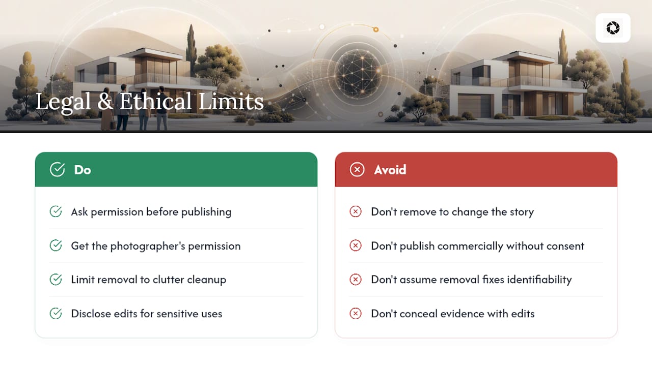 What Are the Legal and Ethical Limits of Removing People From Photos? — overview diagram