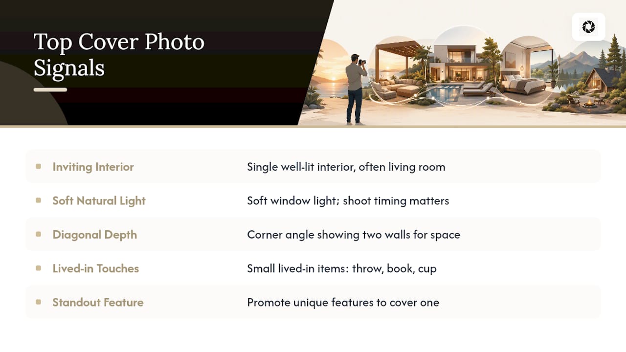 Five traits of strong Airbnb cover photos