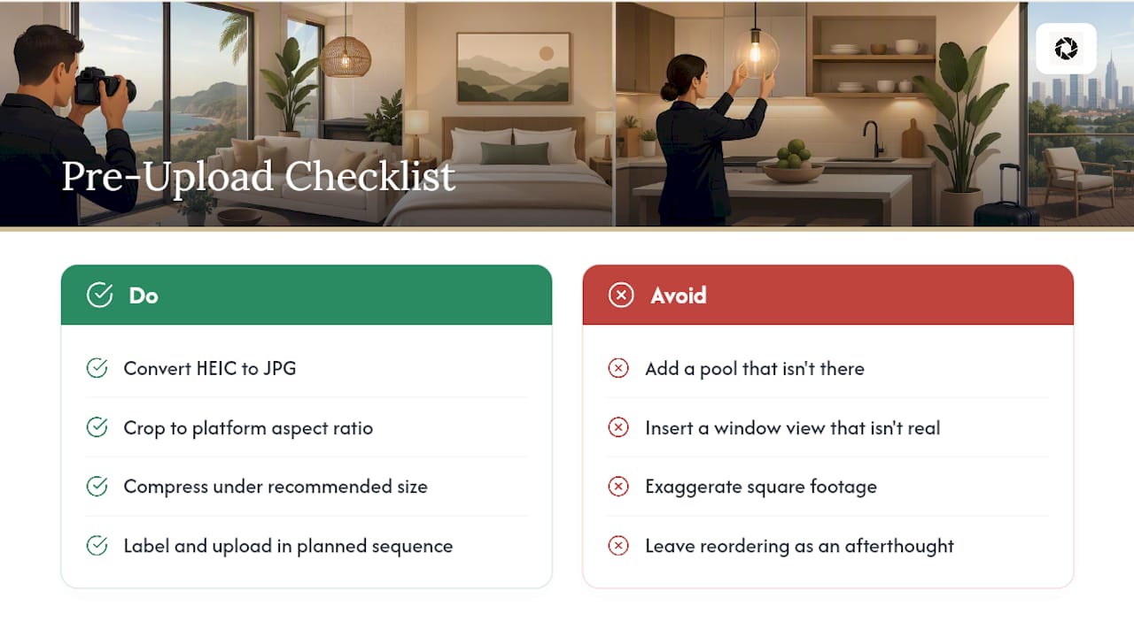 Pre-Upload Checklist: What's Fair Game and What Isn't — overview diagram