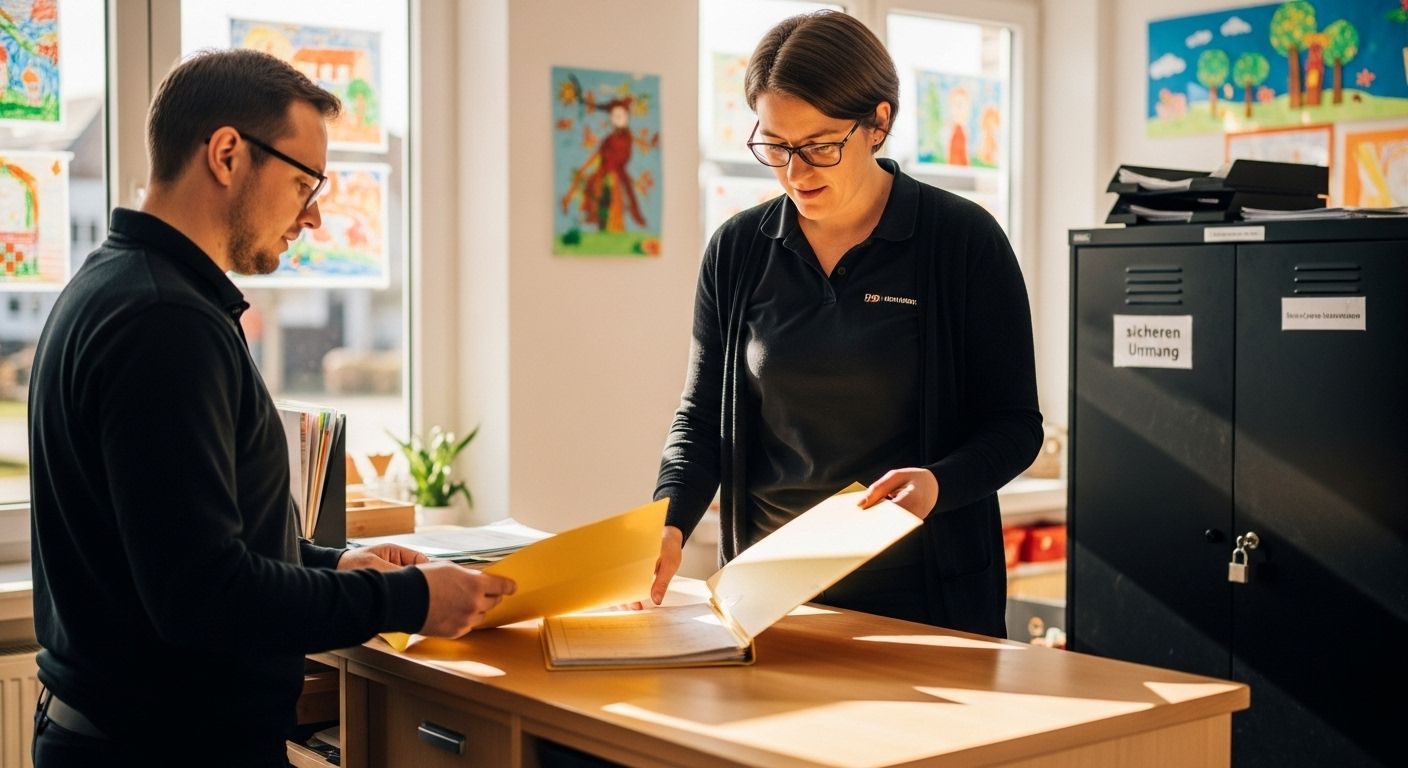 Kinderdaten sicher handhabung