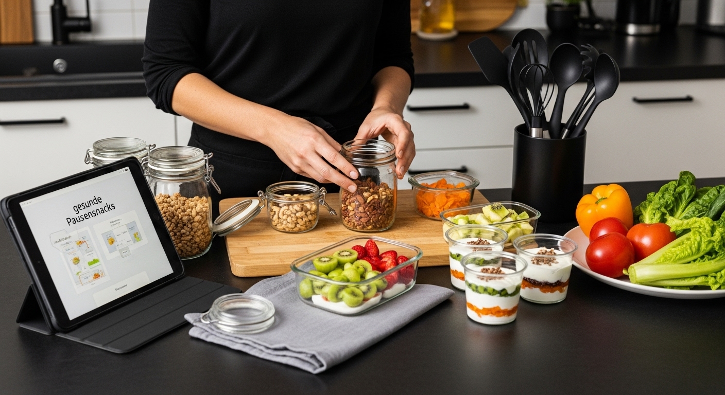 gesunde pausensnacks batch-prep küche
