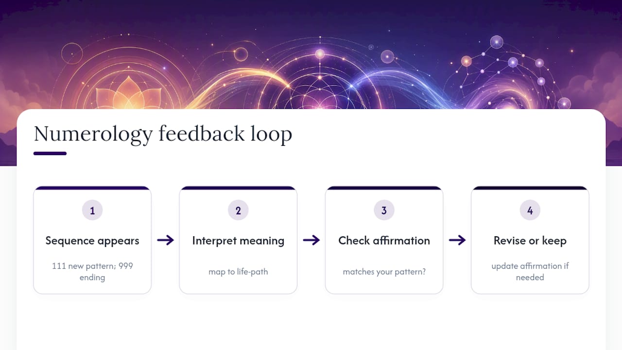 Why numerology affirmations are worth taking seriously — overview diagram