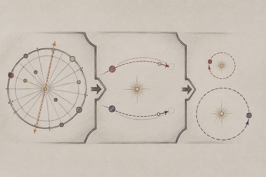 Illustration of filtering astrology aspects