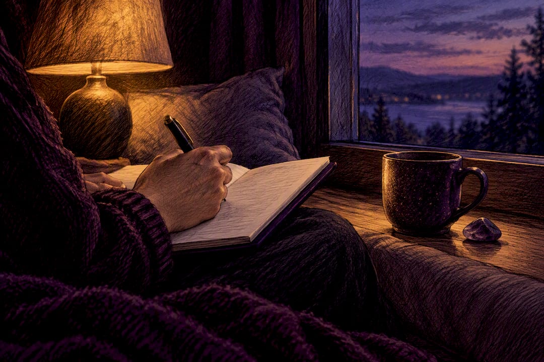 Person journaling an emotional reaction