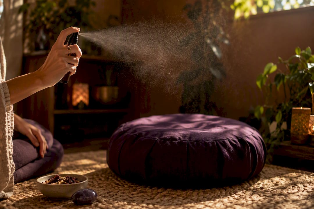 Botanical mist used between healing sessions