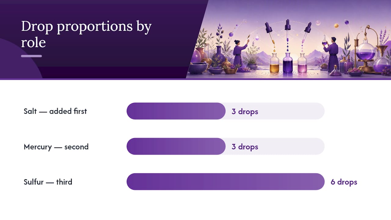 Salt Mercury Sulfur mixing order and ratio
