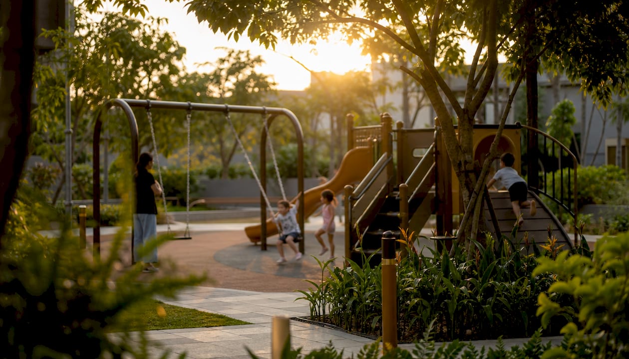 Upgraded playground in Hougang community estate