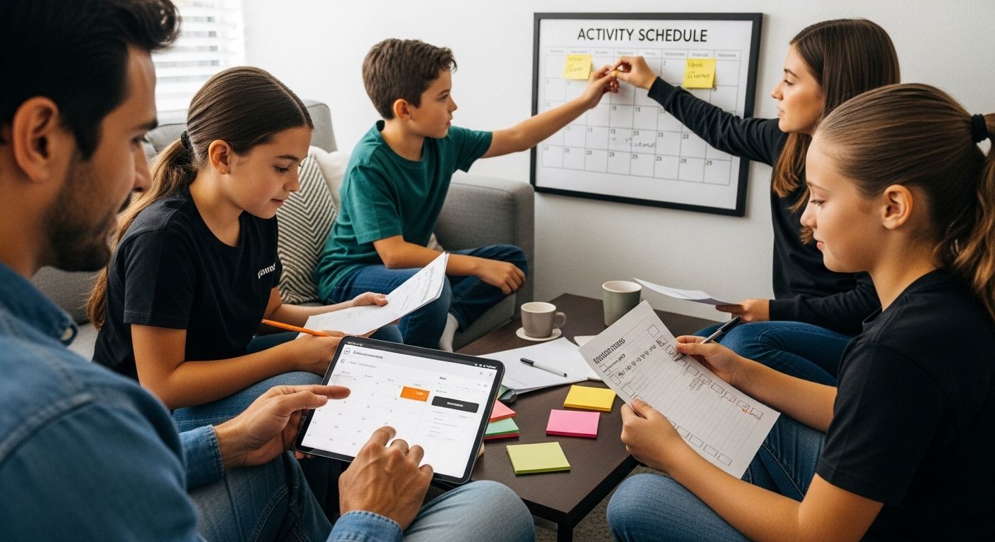 family calendar activity planning