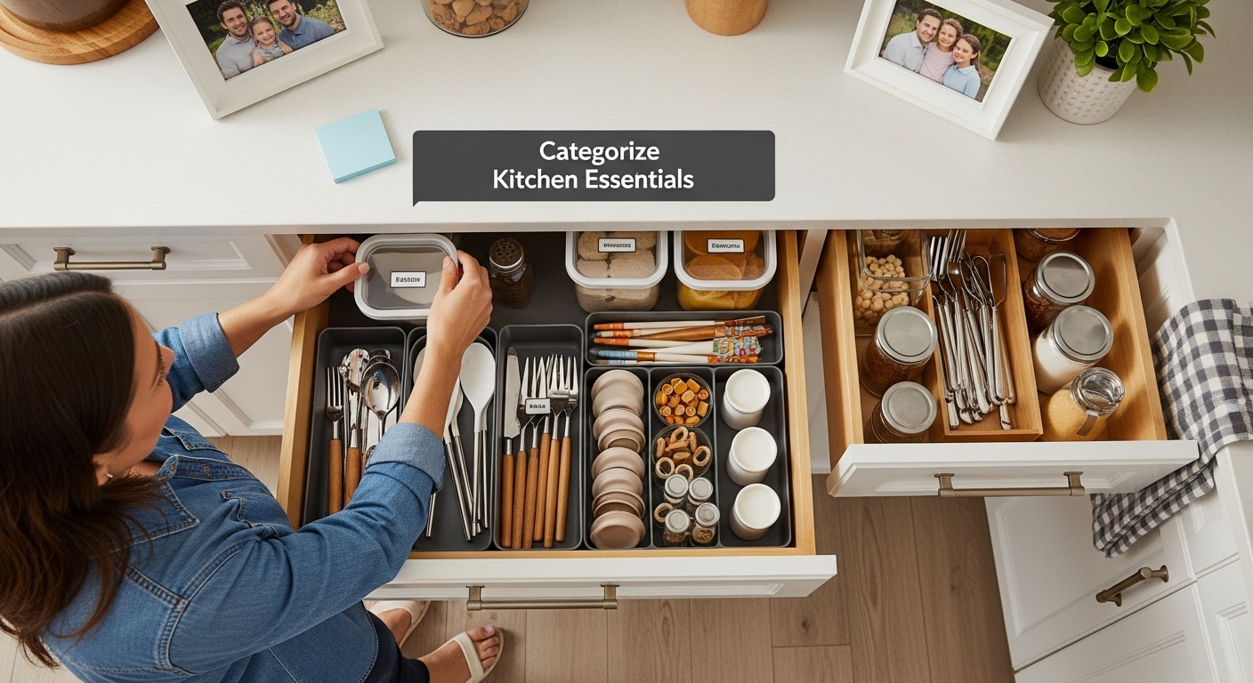 categorize kitchen essentials