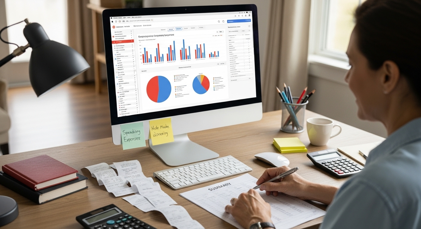 categorize expenses, family budget analysis