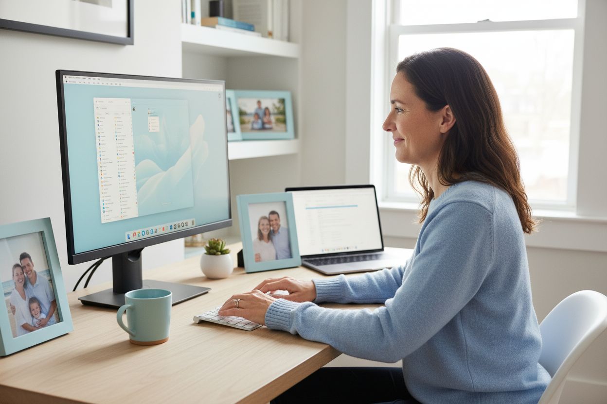 micro decluttering workspace desk