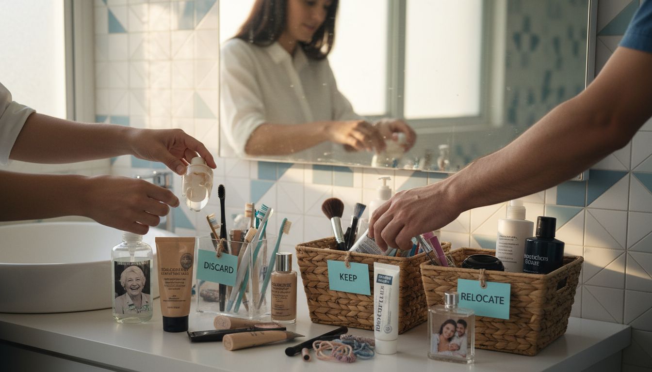 declutter bathroom surfaces