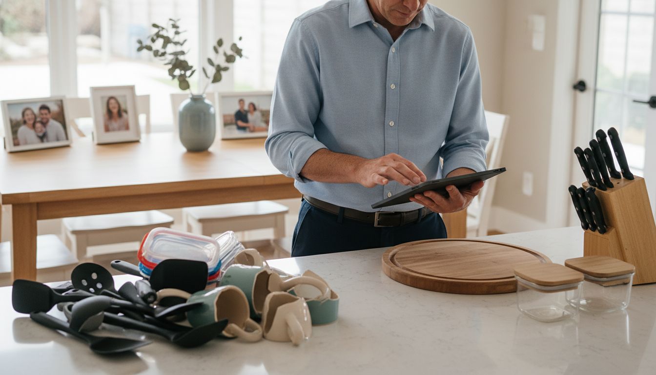 decluttering kitchen process