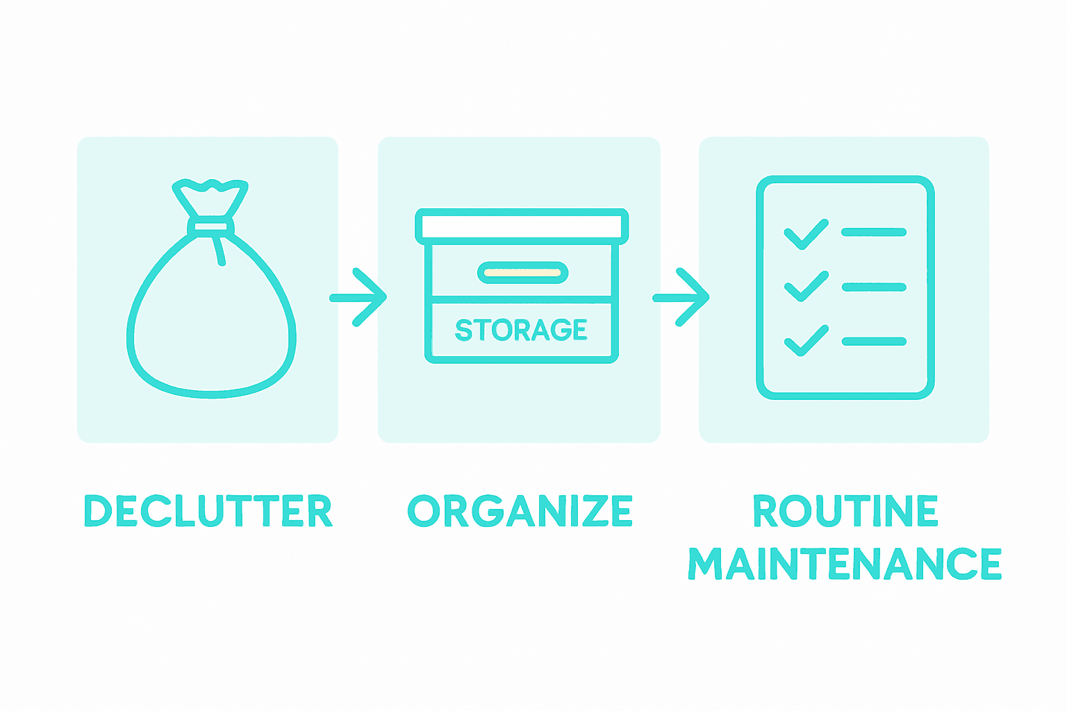 Daily organization essentials infographic