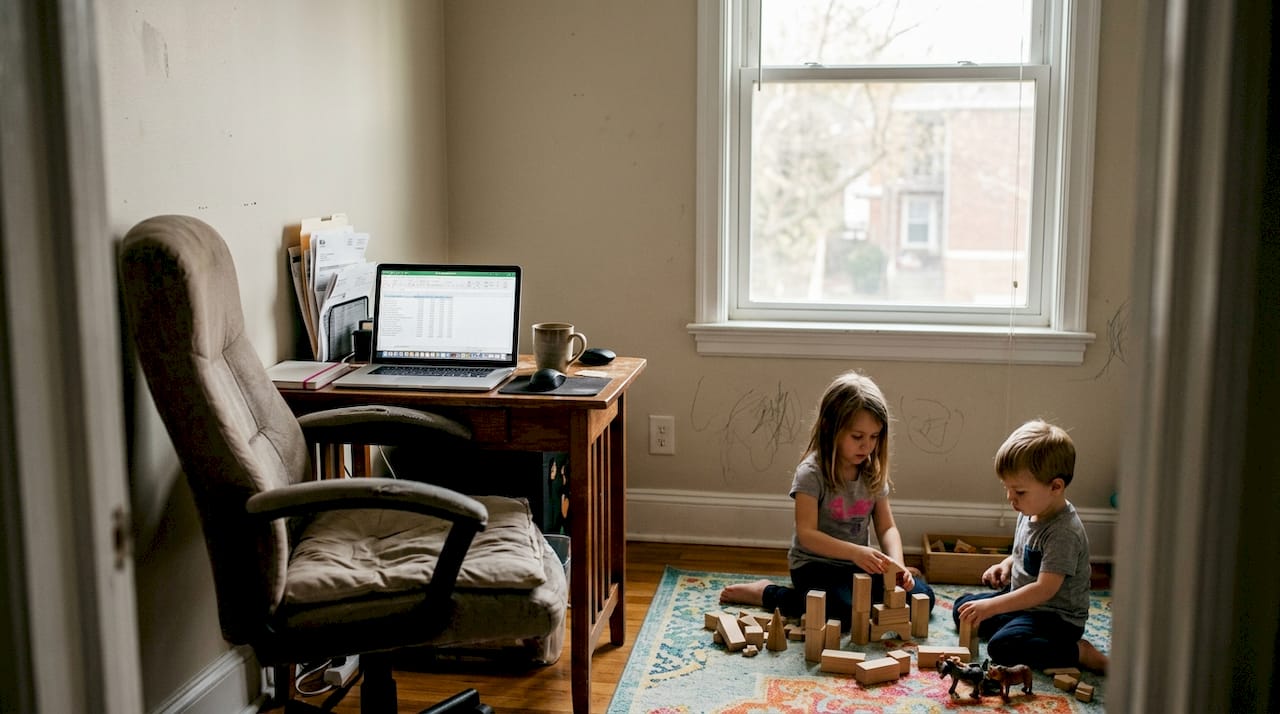 Dual workspace and play zone overview