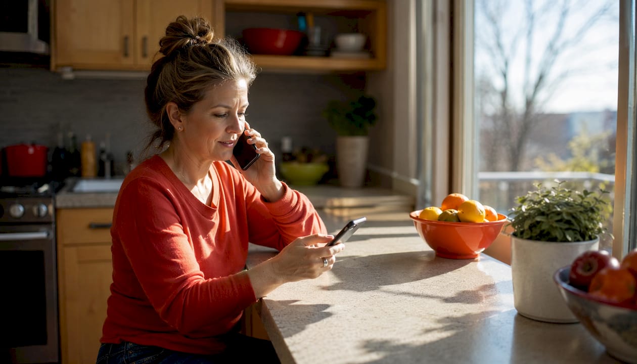 Homeowner calling to book plumber appointment