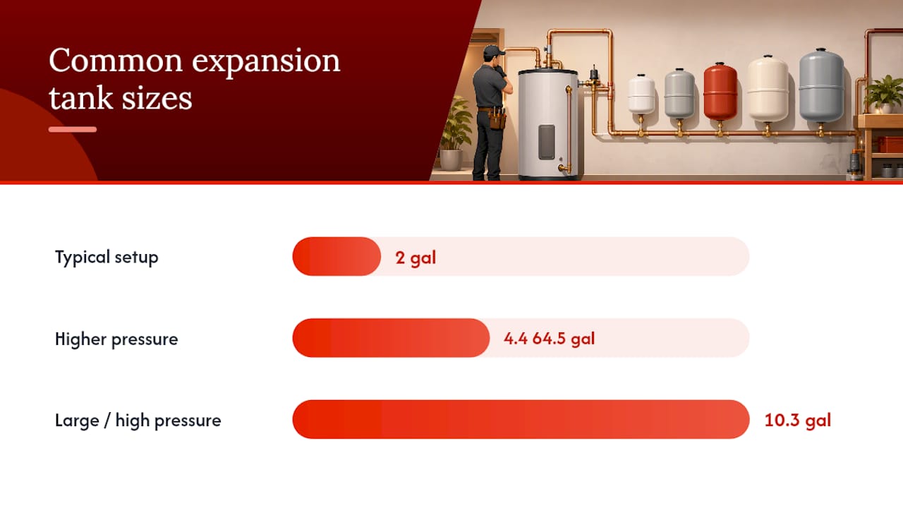 How to Size a Water Heater Expansion Tank Correctly — overview diagram