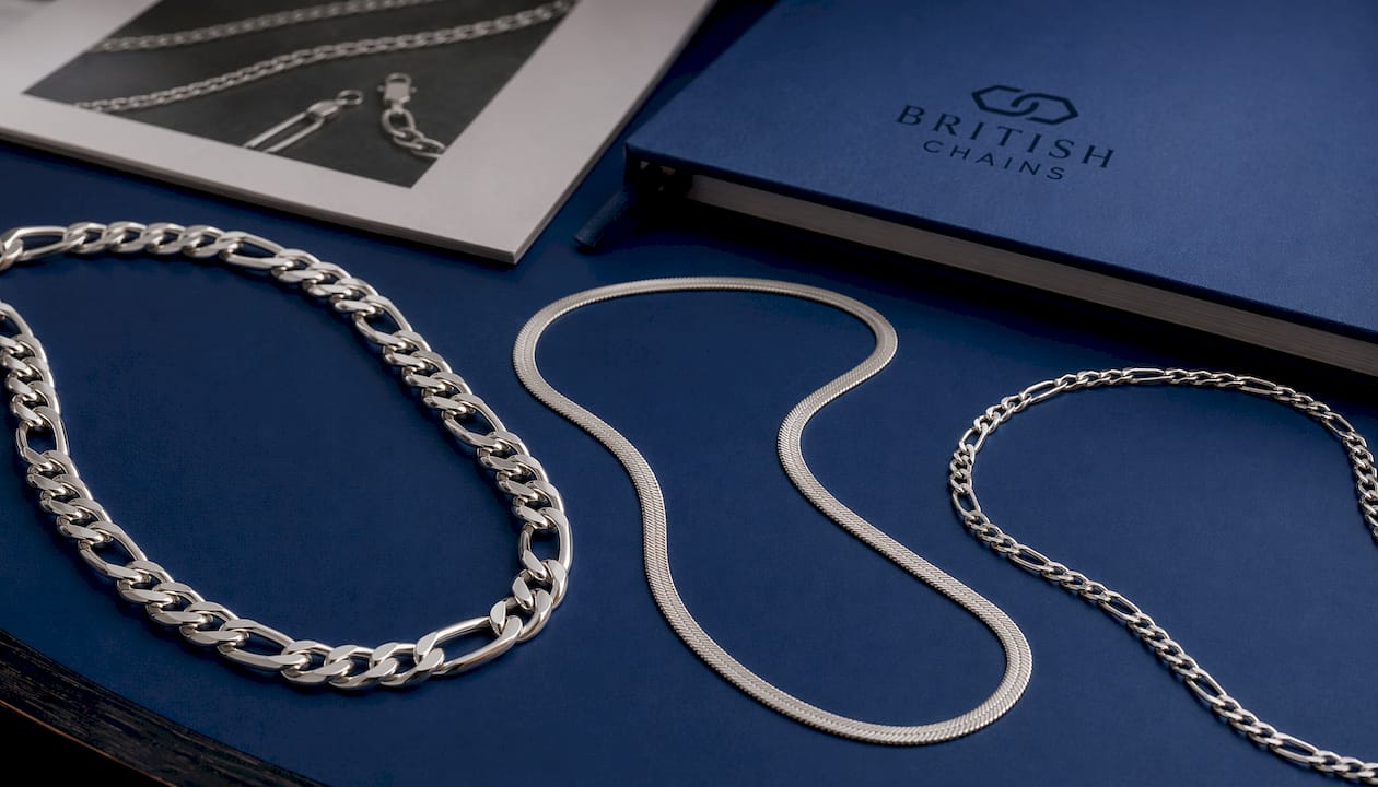 8mm Sterling Silver 925 Thick Figaro Chain Necklace | Polished Diamond Cut