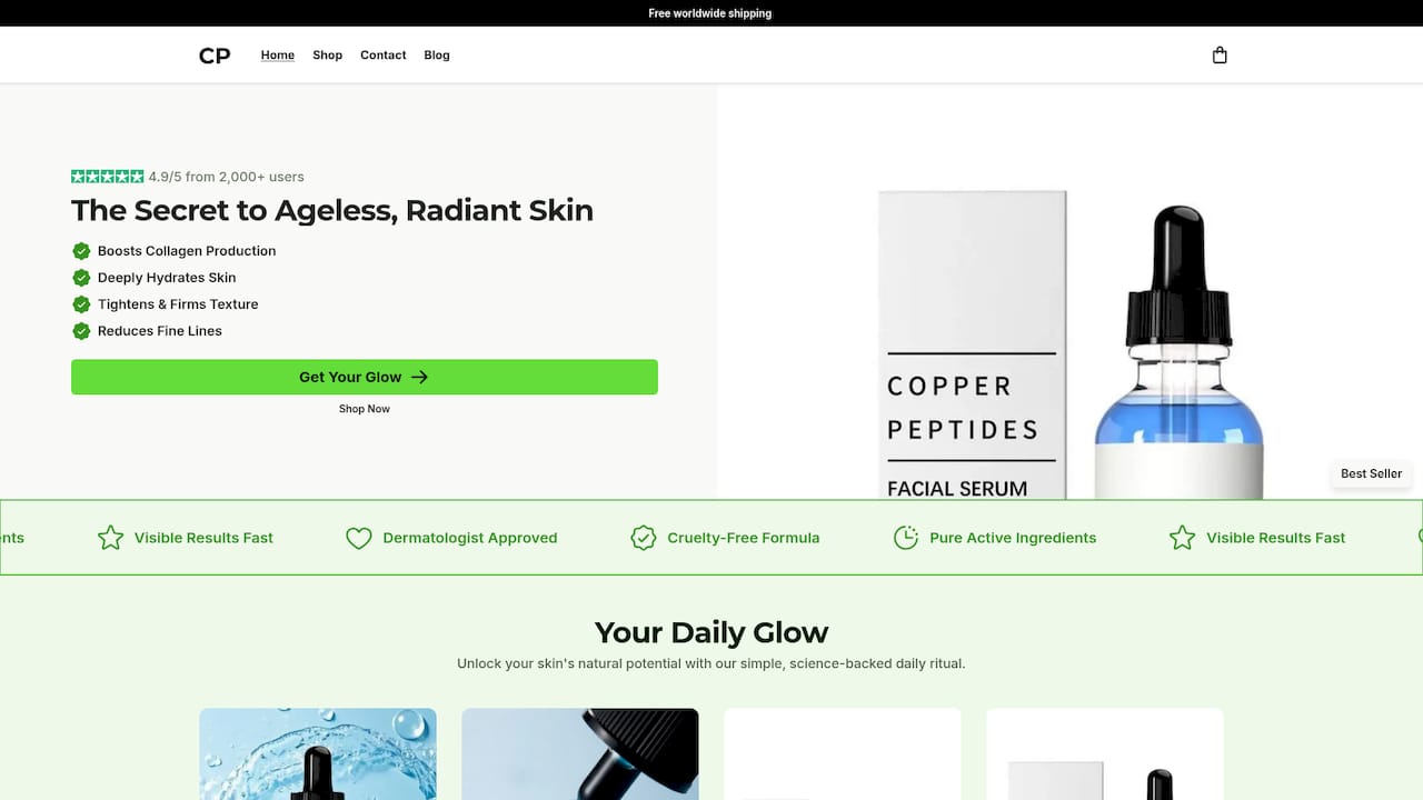 Copperpeptides