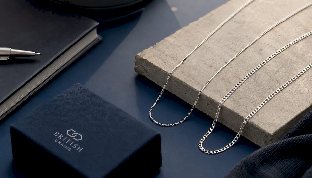 2mm Sterling Silver 925 Box Chain Necklace – Mens Womens Unisex | Polished Diamond Cut 4 Lengths