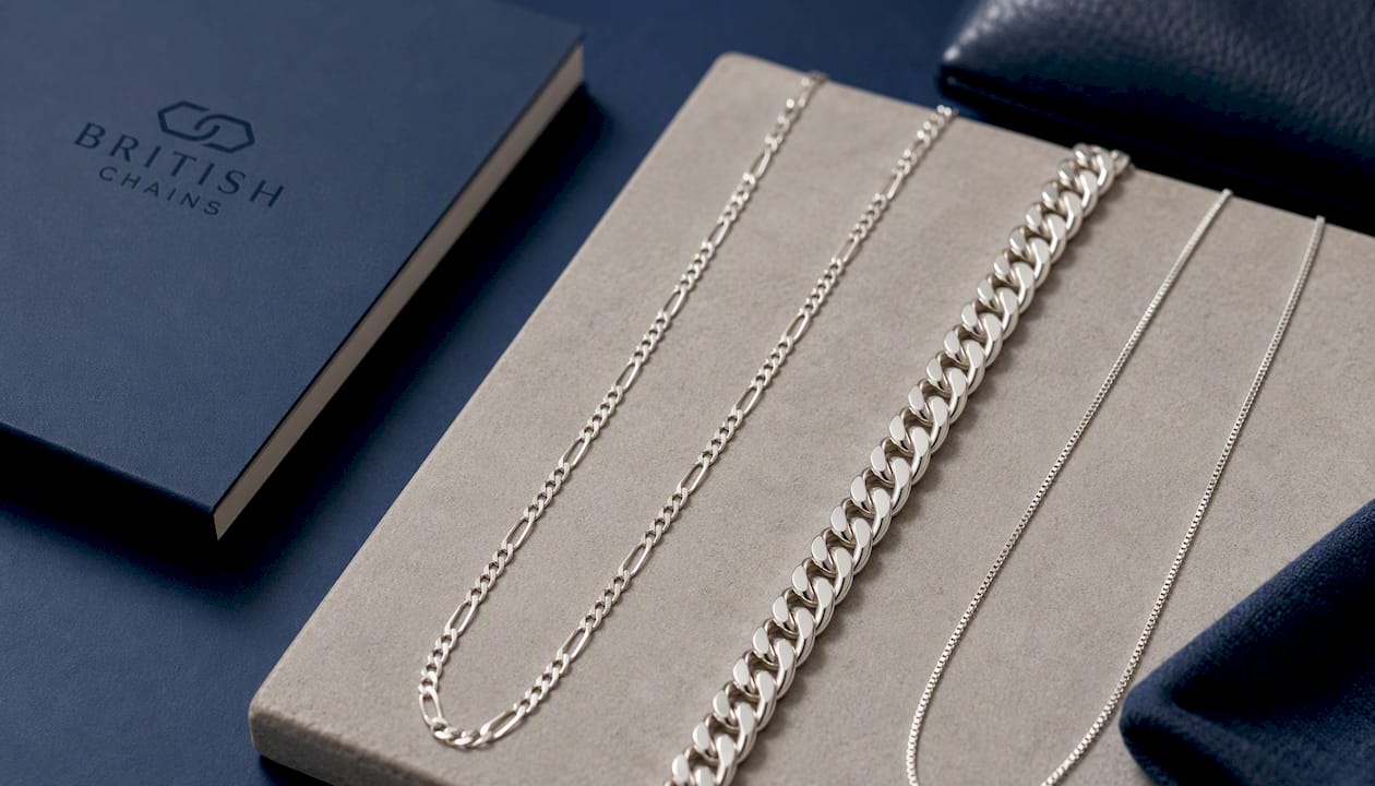 2mm Sterling Silver 925 Figaro Chain Necklace – Mens Womens Unisex | Polished Diamond Cut Multiple Lengths