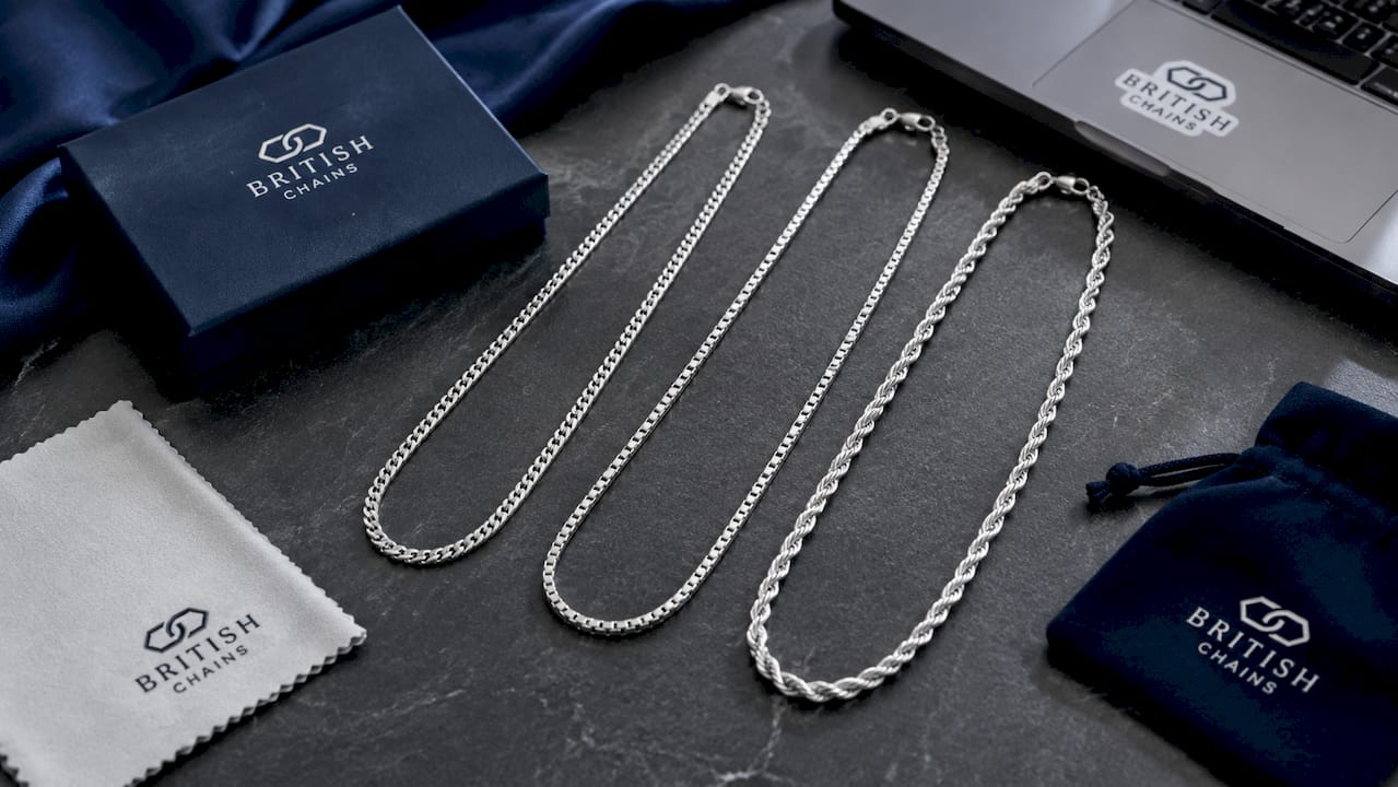 2mm Sterling Silver 925 Curb Chain Necklace – Mens Womens Unisex | Polished Diamond Cut 8 Lengths