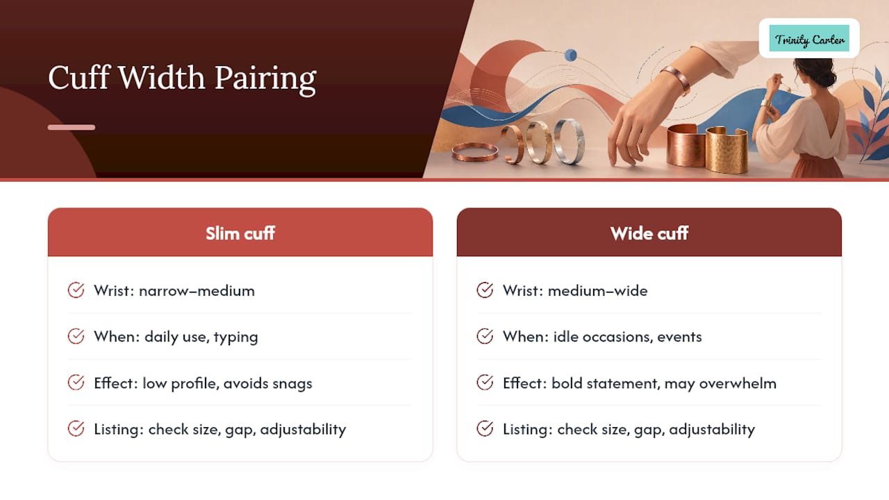 Matching Cuff Width to Your Wrist and Lifestyle — overview diagram