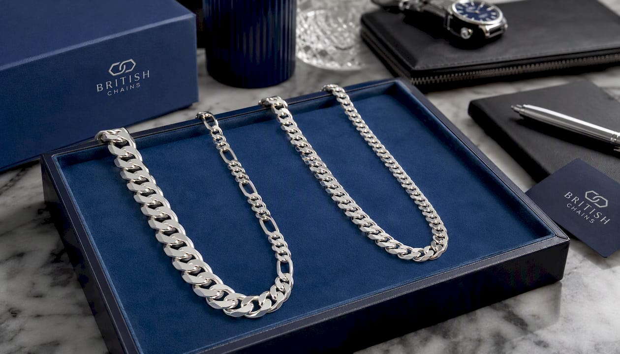12mm Sterling Silver 925 Thick Curb Chain Necklace – Chunky Unisex Diamond Cut 20 Inch