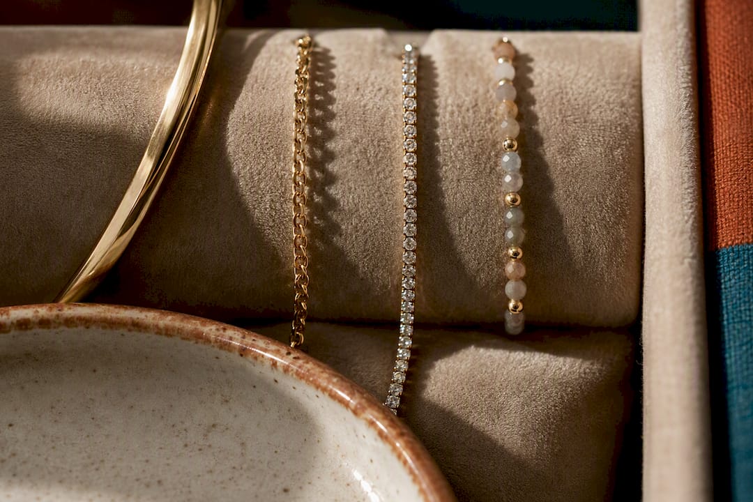 Partial bracelet styles arranged by role