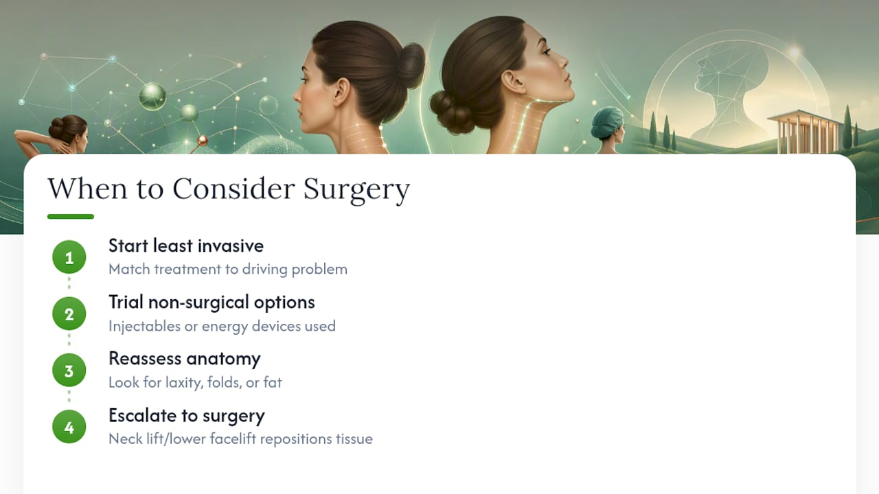 When Does Tech Neck Require Surgery? — overview diagram