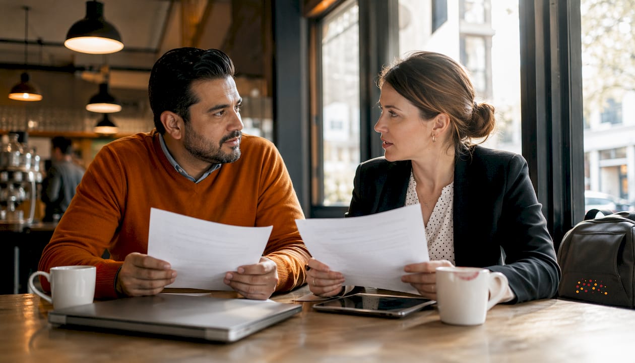 Colleagues discussing SaaS shared responsibility model