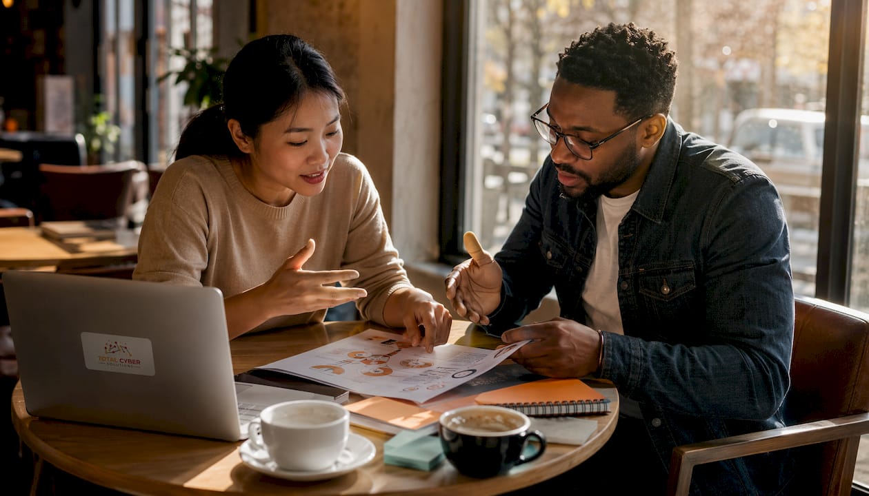 Small business team discussing MSSP benefits