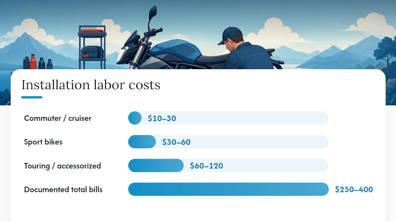 What Does It Cost to Get a Motorcycle Battery Installed? — overview diagram