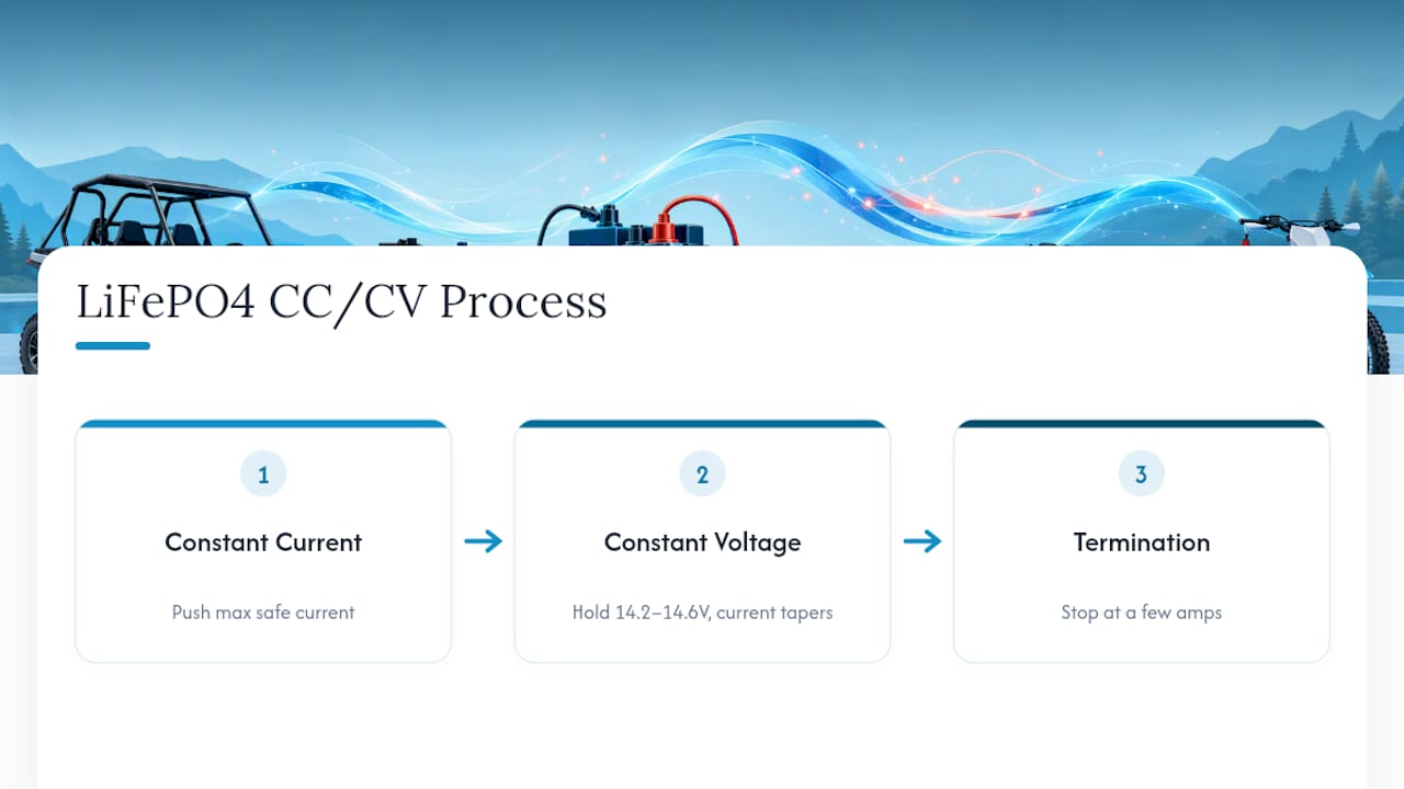 CC CV lithium charging process diagram